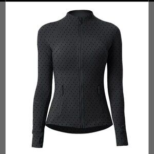 lululemon Define Jacket - Black Polka Dot